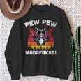 Frenchie Pew Pew Madafakas Vintage French Bulldog Church Sweatshirt Geschenke für alte Frauen