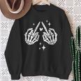 Fuck Around And Find Out Fafo Skeleton Two Side Sweatshirt Gifts for Old Women