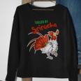 Fueled By Sriracha Awesome Sauce Robot Rooster Sweatshirt Gifts for Old Women