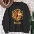 1 One Bite Everybody Knows Rules Pizza Food Lover Sweatshirt Gifts for Old Women