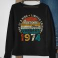 50 Year Old January 1974 Retro 50Th Birthday Men Sweatshirt Gifts for Old Women