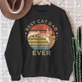 Best Cat Dad Ever Vintage Retro Daddy Father's Day Sweatshirt Gifts for Old Women