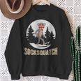 Bigfoot Sighting Sock Monkey Sasquatch Socksquatch Sweatshirt Gifts for Old Women