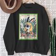 Bunny Cannabis Weed Lover 420 The Stoner Tarot Card Sweatshirt Gifts for Old Women