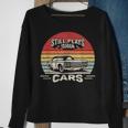 Car Lover Vintage Retro Dad Still Plays With Cars Sweatshirt Gifts for Old Women