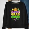 Carnival Party Confetti Outfit Mardi Gras Queen Crow Sweatshirt Gifts for Old Women