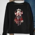 Christmas Western Cowboy Santa Claus And Candy Cane Sweatshirt Gifts for Old Women