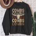 Combs Country Music Western Cow Skull Cowboy Sweatshirt Gifts for Old Women