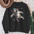 Cow Astronaut In Space Sweatshirt Gifts for Old Women