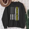Dolphin Trainer Patriotic Dad Us Flag Fathers Day Sweatshirt Gifts for Old Women