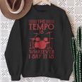 Drummer Drummer Drum Kit Sweatshirt Geschenke für alte Frauen