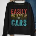 Easily Distracted By Cars Auto Mechanic Racing Car Sweatshirt Gifts for Old Women