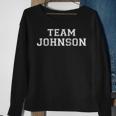 Family Sports Team Johnson Last Name Johnson Sweatshirt Gifts for Old Women