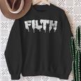 Filth Vintage Retro Bdsm Lgbt Kinky Sex Lover Hot Sweatshirt Gifts for Old Women