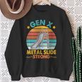 Gen X Generation Sarcasm Gen X Metal Slide A Strong Sweatshirt Gifts for Old Women