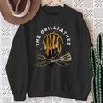 The Grillfather Bbq Fathers Day Present 2024 Sweatshirt Gifts for Old Women