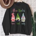 Happy Valentines St Patrick Easter Happy Holiday Gnome Sweatshirt Gifts for Old Women