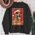 Irish Terrier Christmas Naughty Vintage Sweatshirt Gifts for Old Women