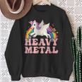 Ironic Cool Unicorn Heavy Metal Music Festival Sweatshirt Gifts for Old Women
