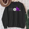 Meh Demisexual Pride Subtle Lgbtq Lgbt Demi Sexual Sweatshirt Gifts for Old Women