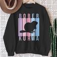 Pastel Bober Bóbr Kurwa Polish Internet Meme Beaver Sweatshirt Geschenke für alte Frauen