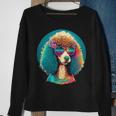 Poodle Dog Miniature Poodle Toy Poodle Hippie Sweatshirt Gifts for Old Women