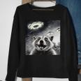 Raccoon Ufo Alien Selfie Photo Of Raccoon With Ufo Sweatshirt Gifts for Old Women