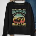 Rally Car Joke Saying Retro Vintage Dirt Track Racing Sweatshirt Gifts for Old Women