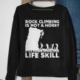 Rock Climber For Men Women Cool Zombie Climbing Sweatshirt Gifts for Old Women