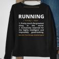 Running Definition Noun Runner Track Field Coach Sweatshirt Gifts for Old Women
