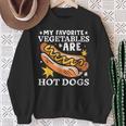 Sausage Bbg Hot Dogs Lover Hotdog Sweatshirt Gifts for Old Women