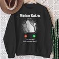 Saying My Cat Ruft An Jahrgang Cats Sweatshirt Geschenke für alte Frauen