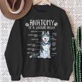 Siberian Husky Dog Holder Anatomy Dog Sweatshirt Geschenke für alte Frauen