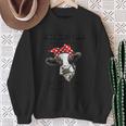 Sorriy My Nice Buttons Is Out Of Order Cows Sweatshirt Gifts for Old Women