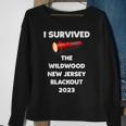 I Survived The Wildwood New Jersey Blackout 2023 Sweatshirt Gifts for Old Women