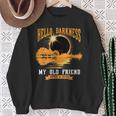 Total Solar Eclipse 2024 Hello Darkness My Old Friend Sweatshirt Gifts for Old Women