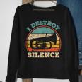 Tuba I Destroy Silence Marching Band Tuba Sweatshirt Gifts for Old Women