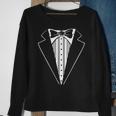 Tux For Wedding Prom Batchelor Tuxedo Costume Sweatshirt Gifts for Old Women