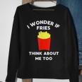 Workout Gym French Fries Sweatshirt Gifts for Old Women