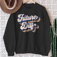 Futuro Dilf Retro Hot Dadintage Hombres Futuro Dilf Camisa de entrenamiento Regalos para ancianas