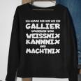 Gallier Weissnix Kannnix Machtnix For Work Colleagues Sweatshirt Geschenke für alte Frauen