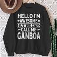 Gamboa Surname Call Me Gamboa Family Team Last Name Gamboa Sweatshirt Gifts for Old Women