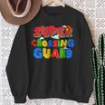 Gamer Super Crossing Guard School Staff Back To School Sweatshirt Gifts for Old Women