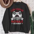 Gamer Zocker Games Zum Zocken Geboren Zur Schul Sweatshirt Geschenke für alte Frauen