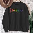 Gay Lesbian Transgender Pride Electrician Lives Matter Sweatshirt Gifts for Old Women