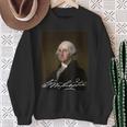 George Washington 1St President Of The United States July 4 Sweatshirt Gifts for Old Women