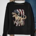 George Washington Riding T-Rex Dinosaur Sweatshirt Gifts for Old Women