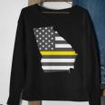 Georgia Thin Gold Line Flag Sweatshirt Gifts for Old Women