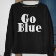 Go Blue Team Spirit Gear Color War Royal Blue Wins The Game Sweatshirt Gifts for Old Women