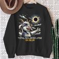 Goat Selfie Solar Eclipse Sweatshirt Gifts for Old Women